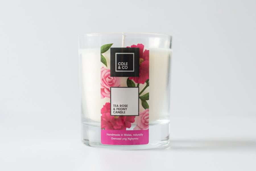 Tea Rose & Peony Candle