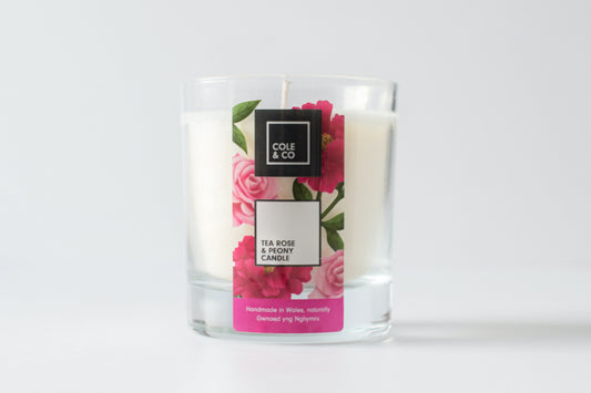 Tea Rose & Peony Candle
