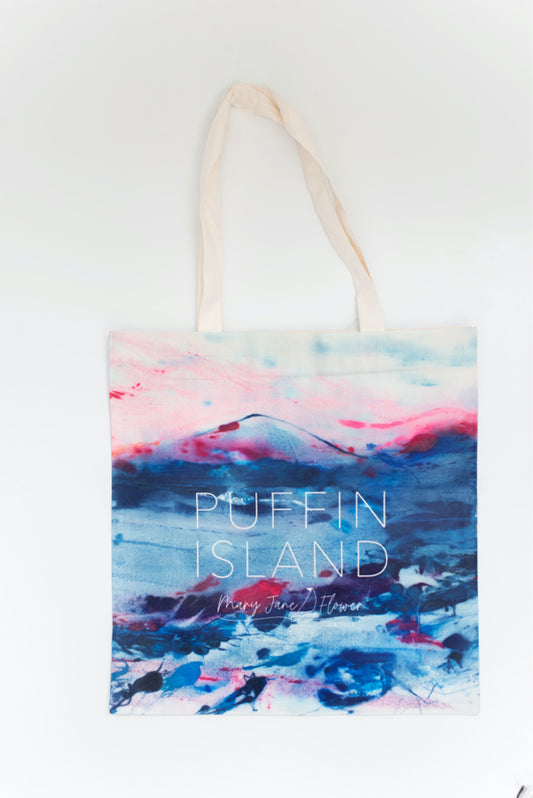 Puffin Island tote bag