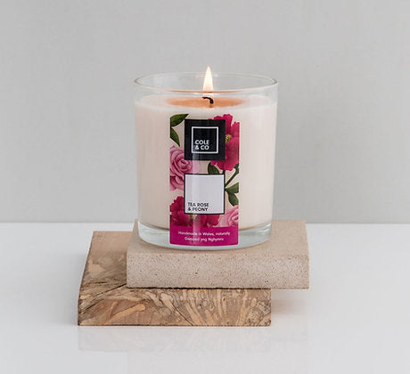 Tea Rose & Peony Candle