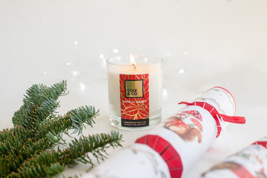 Nadolig Llawen Candle