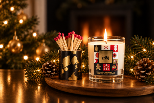 Christmas Candle and Match pot Gift Box