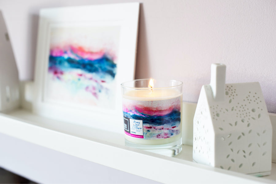 Mary Jane Flower - Spring Candle - Lemon & Rosemary
